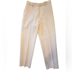 M&S Ecru Straight Leg Trousers Size 8 Short – 28” Inseam